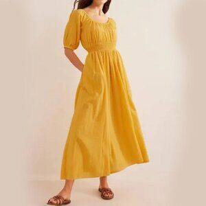 Boden Ruched Waist Maxi Dress - Size 6